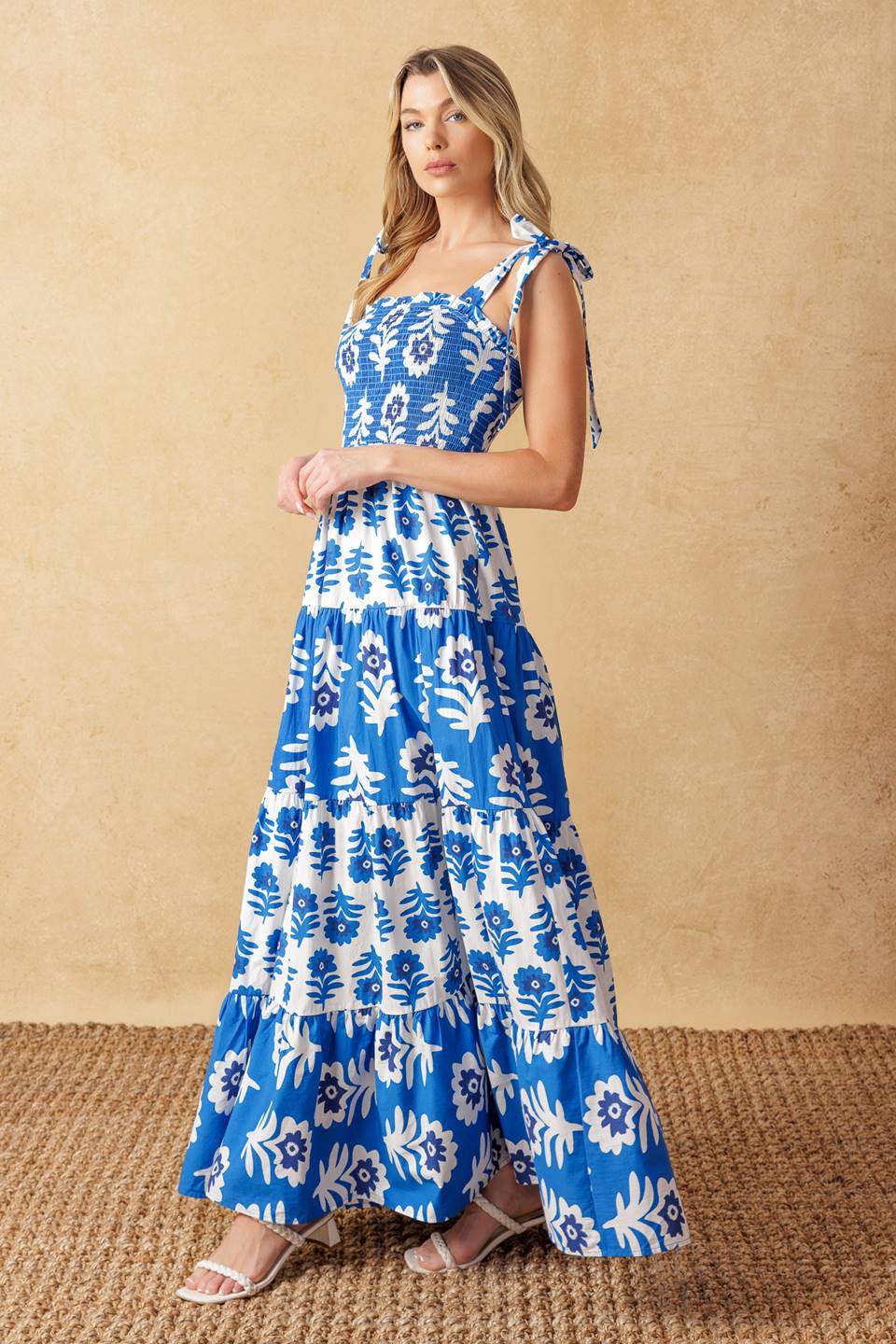 GLAMOUR IN MOTION WOVEN MAXI DRESS Flying Tomato